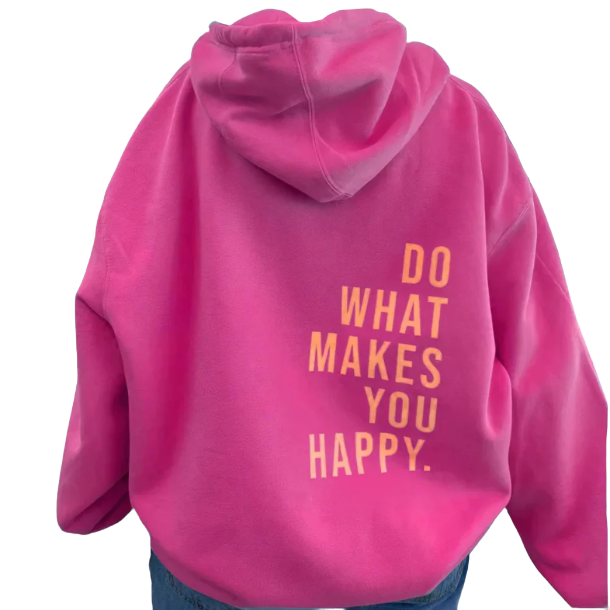 LOLA Trendy Oversized Hoodie Dark Pink with Orange 3XL